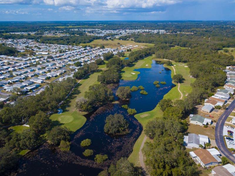 Arial View of Greens