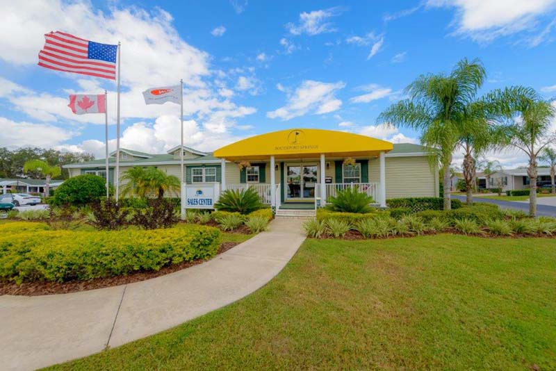 Entrance to community clubhouse 